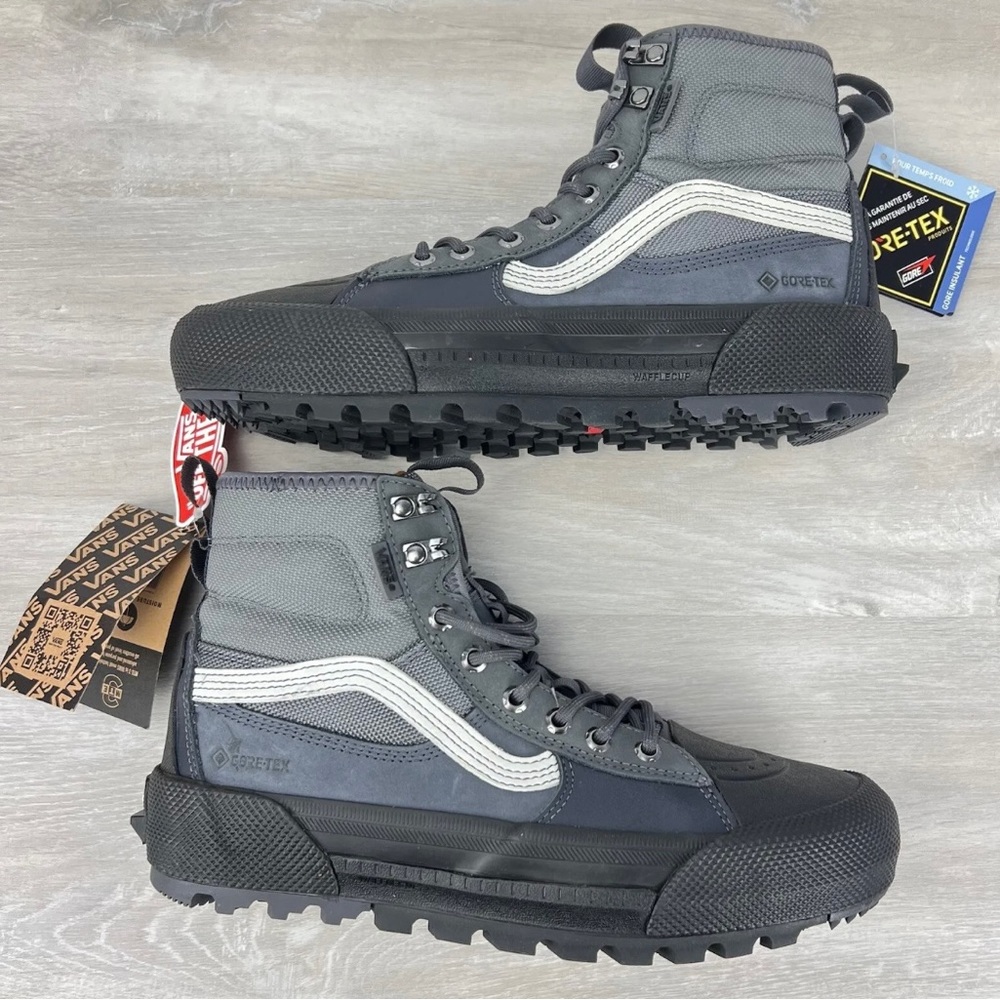 VANS SK8-Hi MTE-3 GORE-TEX WATERPROOF INSULATED BOOTS GREY/BLACK 507698 MEN'S